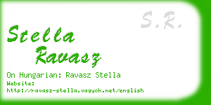 stella ravasz business card